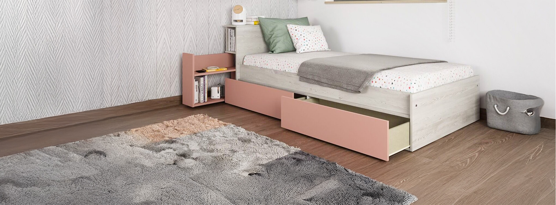 Coffres et tiroirs de lit - Rangement de chambre adulte