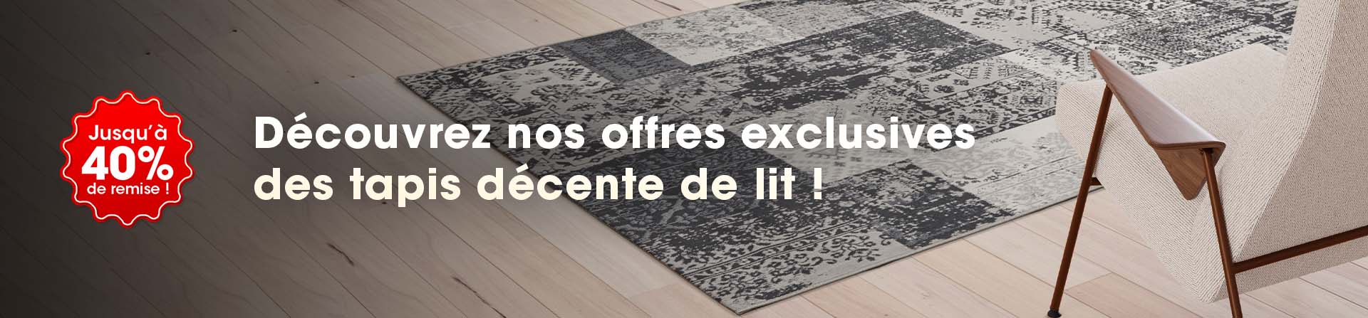 Tapis descente de lit Tapis descente de lit - Linge de lit