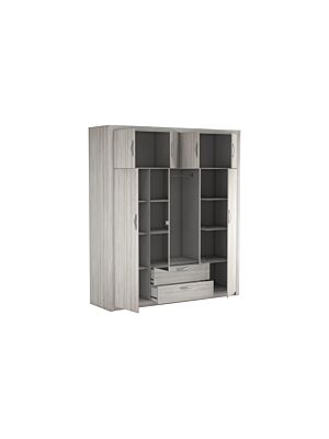 Armoire PLUTON  198x57x224cm - Gris