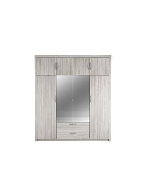 Armoire PLUTON  198x57x224cm - Gris