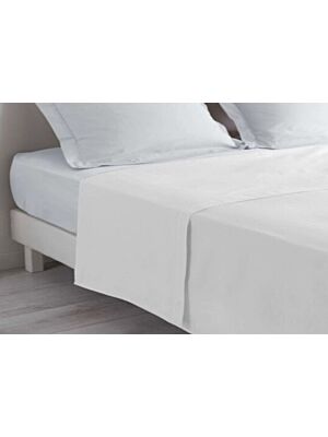 Drap Plat 180x290cm Pour 1 Personne - Blanc