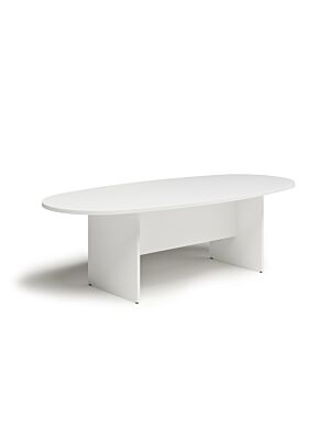 Table De Réunion BRASILIA Ovale - Blanc