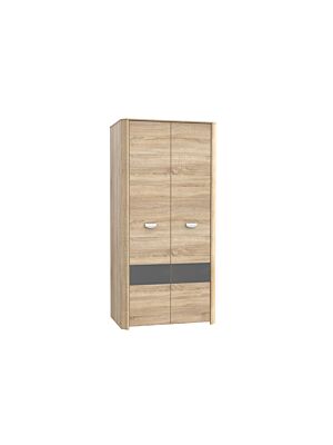 Armoire YOOP Chêne Beige et Gris