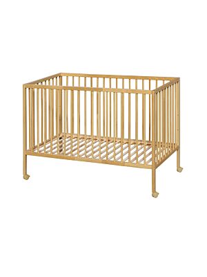 Lit Bébé JAD 60x120cm Avec Roulettes - Beige