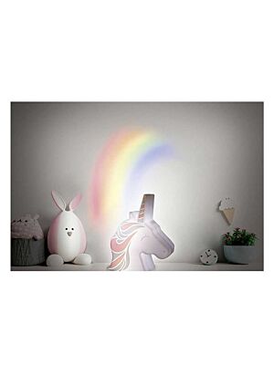 Veilleuse Licorne Projection Murale -Blanc