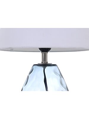 Lampe De Table En Verre 25x41cm - Gris