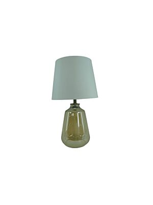 Lampe De Table En Verre 23x41cm - Ambre