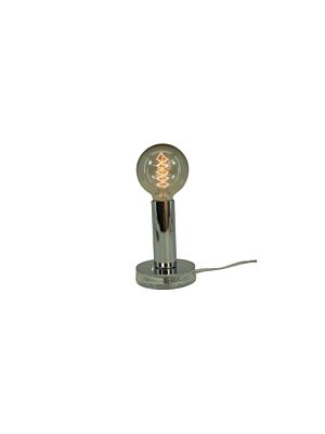 Lampe De Table En Métal Avec Ampoule - Chrome