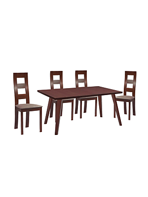 Set BROWN Avec 4 Chaises - Chêne / Marron