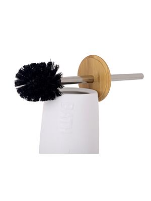 Brosse DOLOMITE Ronde BATH - Blanc / Bambou