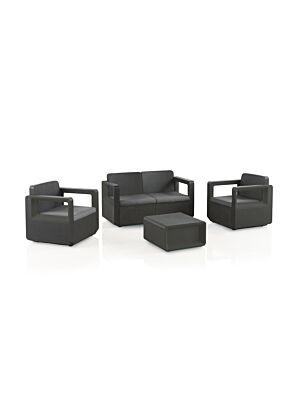 Set De Jardin VENUS 4 Places - Graphite