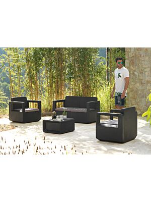 Set De Jardin VENUS 4 Places - Graphite