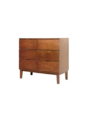  Commode GEOME Avec 6 Tiroirs - Noyer