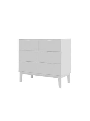  Commode GEOME Avec 6 Tiroirs - Blanc