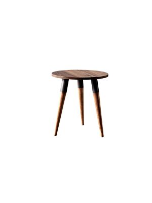 Table De Coin FLEMENS 45x45x46cm - Taupe / Chêne