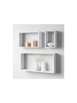 Set de 3 Etagères SHELVY 30*60 - Blanc