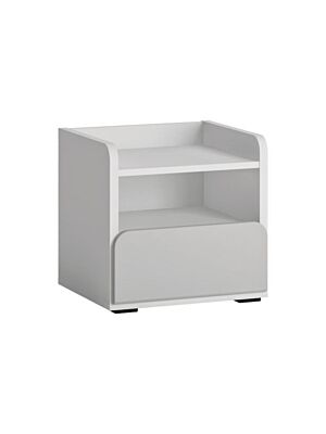 Table De Chevet FLEXI - Blanc / Gris Clair