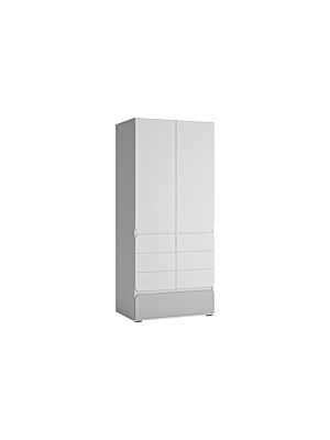 Armoire FLEXI - Blanc / Gris Clair