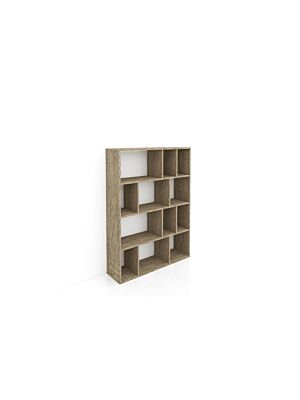 Bibliothèque HVP 12 Niches 90x25x122cm - Beige