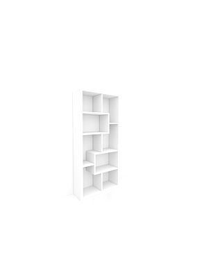 Bibliothèque HVP  8 Niches 79x28,8x188,5cm - Blanc