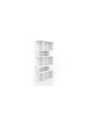 Bibliothèque HVP 5 Niches 79x29x178,8cm - Blanc