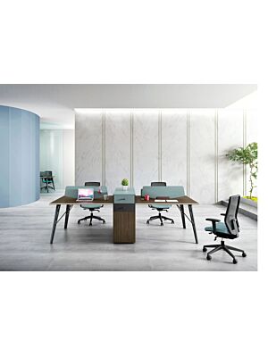 Workstation 4 Places LUXURY 280x120x105cm - Multicouleur