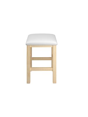 Tabouret SITTY - Blanc / Chêne