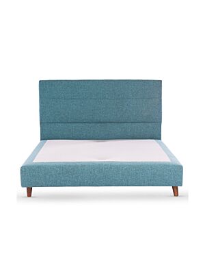 Lit Tapissé NEW MARSILIA En Tissu - Turquoise Foncé