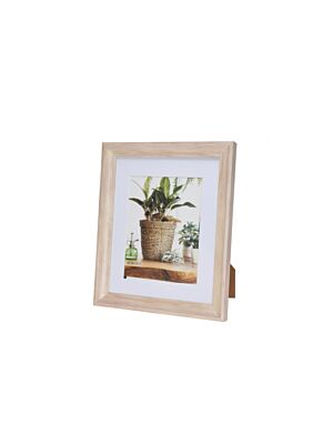 Cadre Photo Aspect Bois 24x29x2cm - Beige 