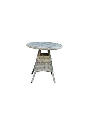 Set Tête À Tête BARCELONA Avec 2 Fauteuils + Table À Manger -  Gris