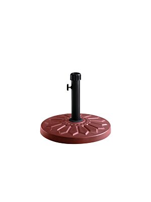 Base Parasol 13 Kg Ronde - Rouge