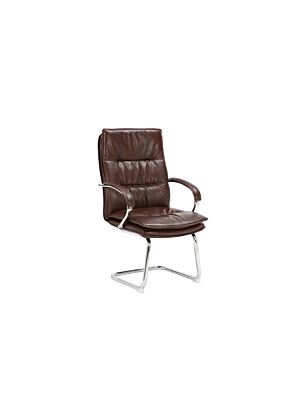 Fauteuil Visiteur BRAIN - Marron