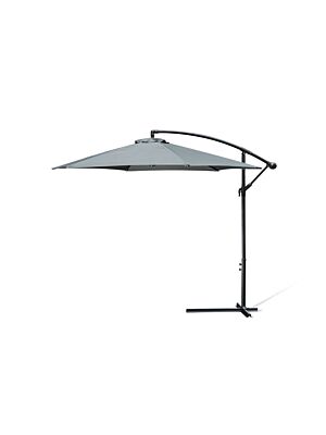 Parasol Déporté HAPPY SUN Avec Air Vent 300cm - Gris Foncé