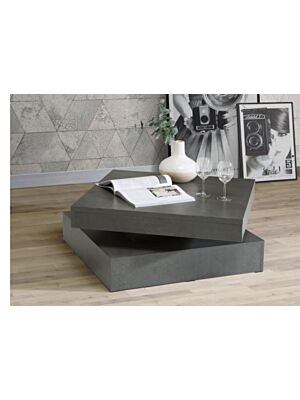 Table Basse Rotative TRAPP - Gris Foncé