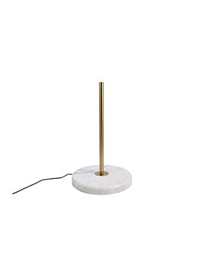 Lampadaire En Métal 150cm  - Blanc / Doré          