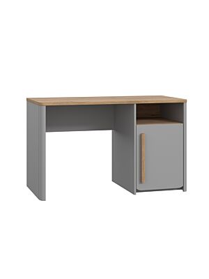 Bureau SURFINO 1 Niche +1 Porte - Gris / Chêne