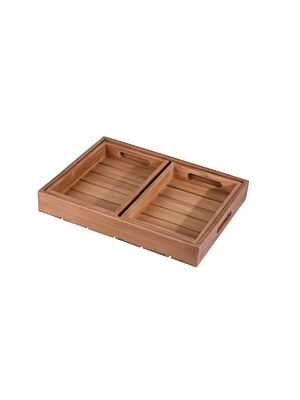 Lot De 3 Plateaux - Marron