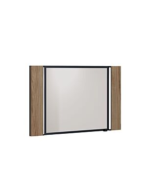 Miroir BROLO - Blanc / Noyer