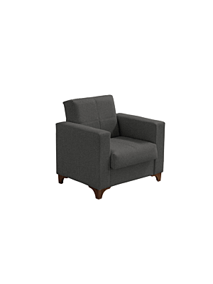  Fauteuil LIVA + Coffre + Extension 60x100cm - Gris