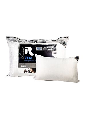 Oreiller RICHBOND ZEN Mi-Ferme 70x45cm - Blanc