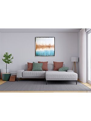 Tableau RIVIERE Fait Main 100x100cm - Multicouleur