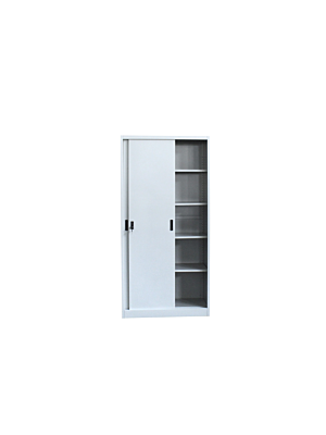 Armoire STEEL 85x40x180cm - Gris/Blanc  