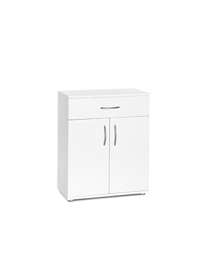 Commode PEGGY 2 Portes et 1 Tiroir - Blanc  