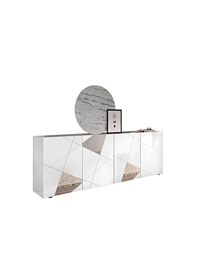 Buffet VITTORIA 4 Portes - Blanc