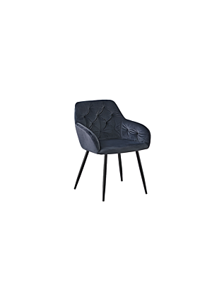 CHAISE VELVET - Noir