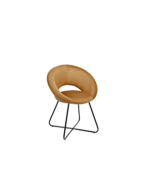 Fauteuil GIULIA Rond - Jaune