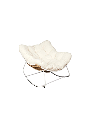 Fauteuil BOUCLETTE ODIN - Blanc