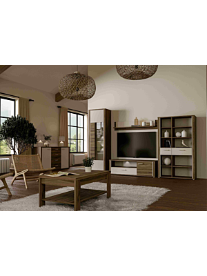 Étagère DROITE DEDELOS LED En Option - Marron / Beige 