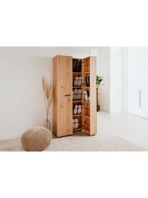 Armoire Meuble à Chaussures LUGO - Chêne