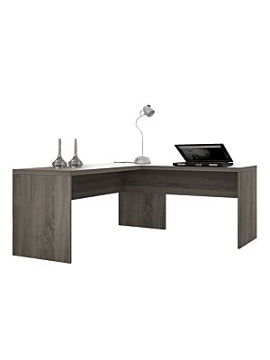 Bureau DISEGNO Avec Retour 180x69x75cm - Chêne Foncé